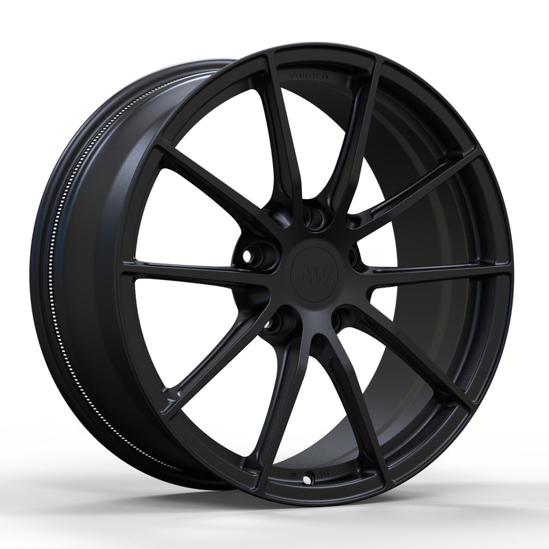 AWX for Rivian R1T/R1S 20x8.5 Inch +45 Offset Forged Wheels Satin Black