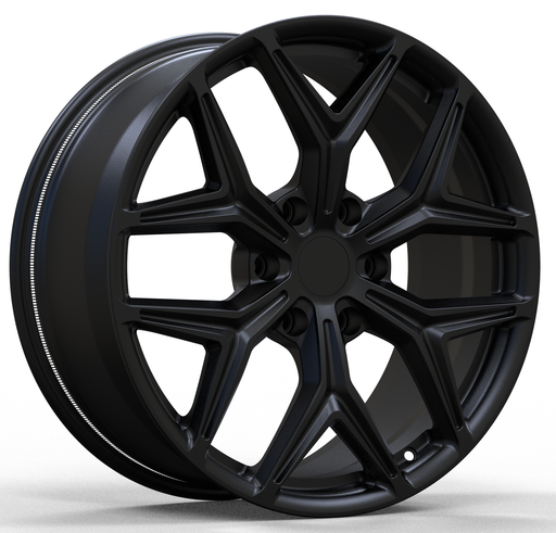 AWZ2 for Tesla Cybertruck 20x9 Inch +52 Offset Forged Wheels Satin Black