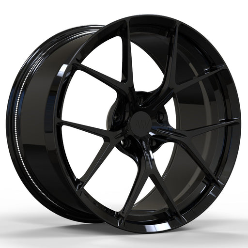 AWZZ for Audi RS6/RS7 C8 22x11 Inch +5 Offset Forged Wheels Gloss Black