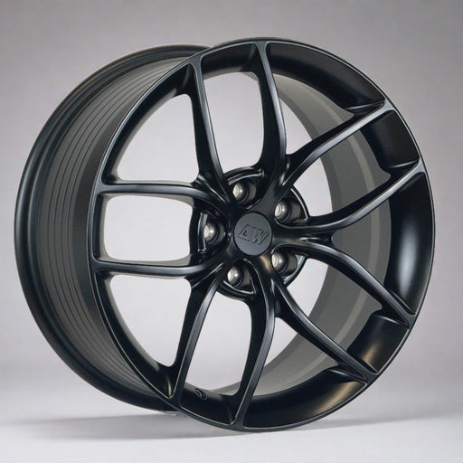 AW21 for Tesla Model 3/Y 20x9.5 Inch +35 Offset Flow Form Wheels Satin Black