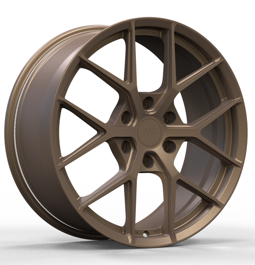 AW01 for Tesla Cybertruck 20x9 Inch +52 Offset Forged Wheels Satin Bronze