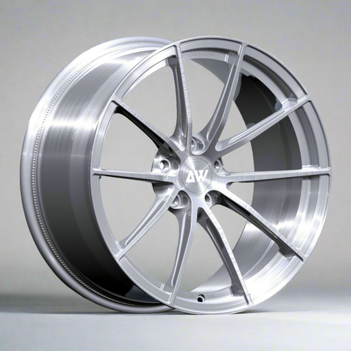 AWX for Corvette C8 19x9.0 Inch +35 Offset Forged Wheels Brushed Silver