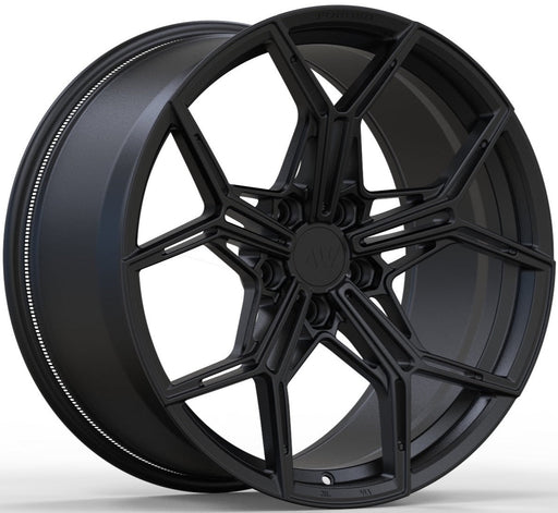 AWZ1 for Tesla Model S 20x10.5 Inch +38 Offset Forged Wheels Satin Black