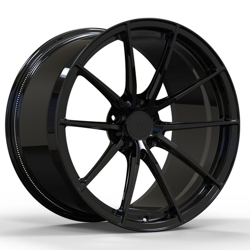 AWX for Corvette C8 19x9.0 Inch +35 Offset Forged Wheels Gloss Black