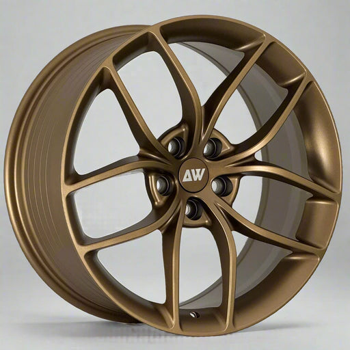 AW21 for Tesla Model 3/Y 19x8.5 Inch +35 Offset Flow Form Wheels Satin Bronze