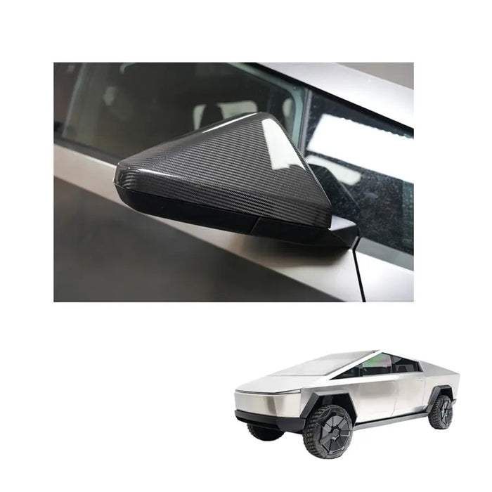 Carbon Fiber Mirror Covers for Tesla Cybertruck (2024+)