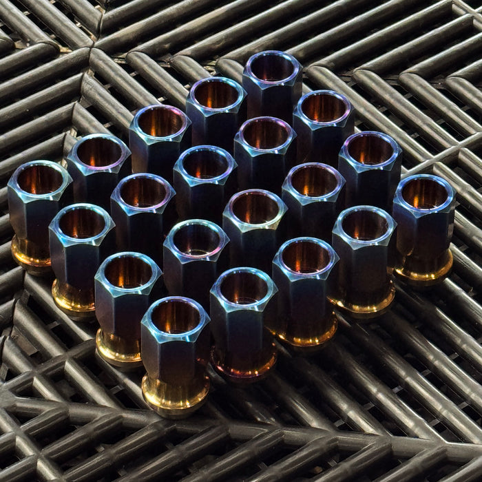 Titanium Open GR5 21mm Burned Gold Wheel Lug Nuts