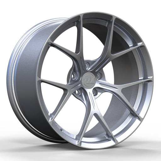 AWZZ for Tesla Model 3/Y 18x8.5 Inch +35 Offset Forged Wheels Satin Silver