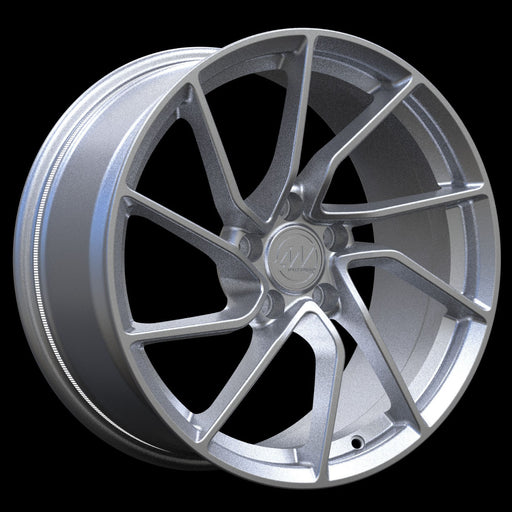 AW17 for Tesla Model 3/Y 18x8.5 Inch +35 Offset Forged Wheels Satin Silver