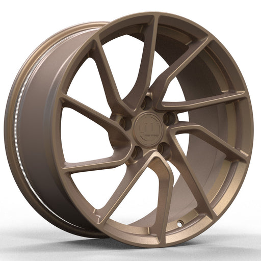 AW17 for Tesla Model 3/Y 19x9.5 Inch +35 Offset Forged Wheels Satin Bronze