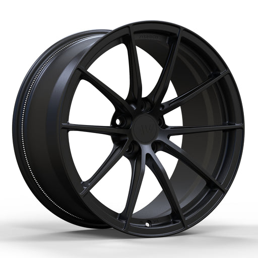 AWX for Tesla Model S/X 20x10.5 Inch +38 Offset Forged Wheels Satin Black