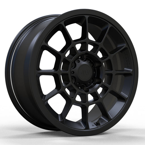 AW08 for Tesla Cybertruck 20x9 Inch +55 Offset Forged Wheels Satin Black