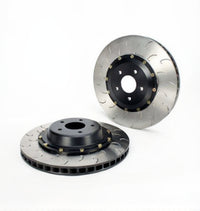 Atomic Wheels two-piece brake rotor with curved slots