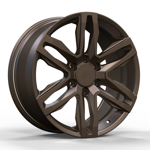 AW10 for Tesla Cybertruck 20x9 Inch +55 Offset Forged Wheels Satin Bronze