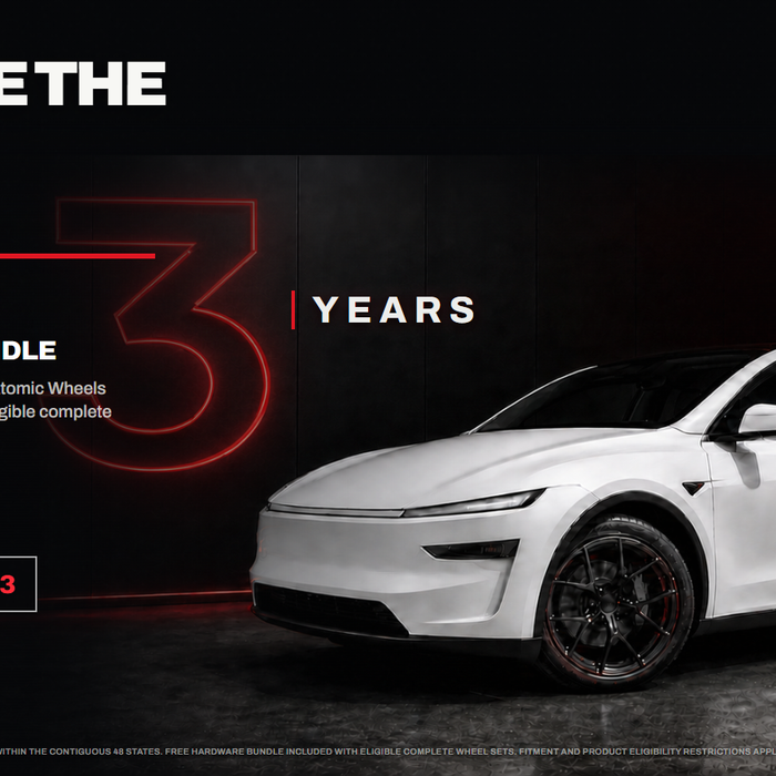 Atomic Wheels turns three — 15% off and a free hardware bundle with code ATOMICBDAY3