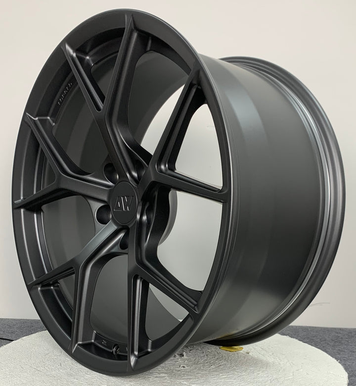 AW01 for Tesla Model 3/Y 19x9.5 Inch +35 Offset Forged Wheels Satin Gunmetal