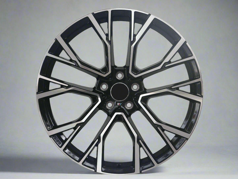 AW34 for BMW X5/X6  22x10.5 Inch +43 Offset Flow Form Wheels Gloss Black Machine Face