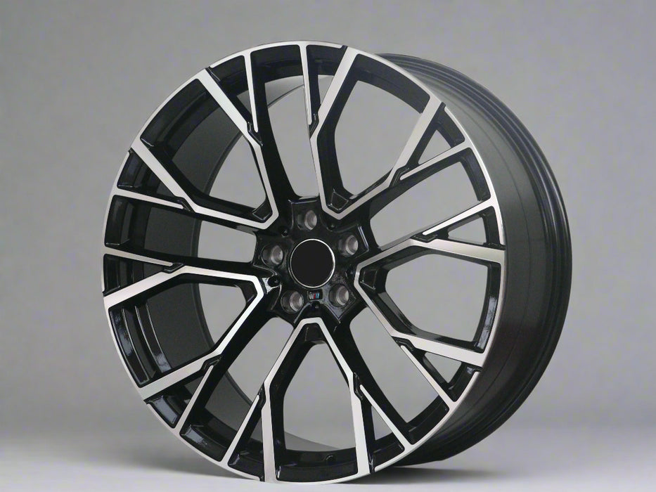 AW34 for BMW X5/X6  22x10.5 Inch +43 Offset Flow Form Wheels Gloss Black Machine Face