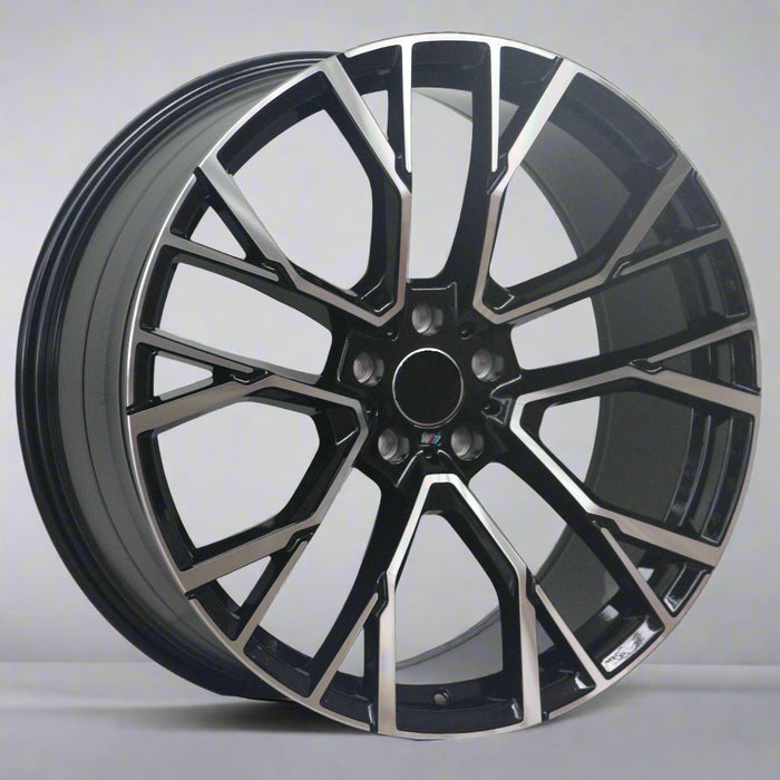 AW34 for BMW X5/X6  22x10.5 Inch +43 Offset Flow Form Wheels Gloss Black Machine Face