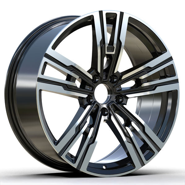 AW32 for BMW G20/G30 20x8.5 Inch +25 Offset Flow Form Wheels Gloss Black Machine Face