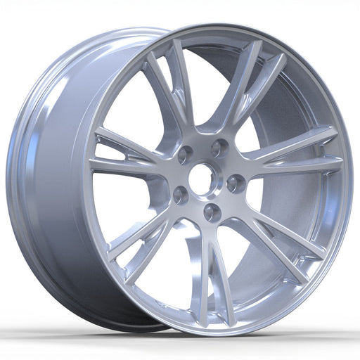 AW23 19" Flow Form Wheels for Tesla Model 3/Y Satin Silver (Set of 4)