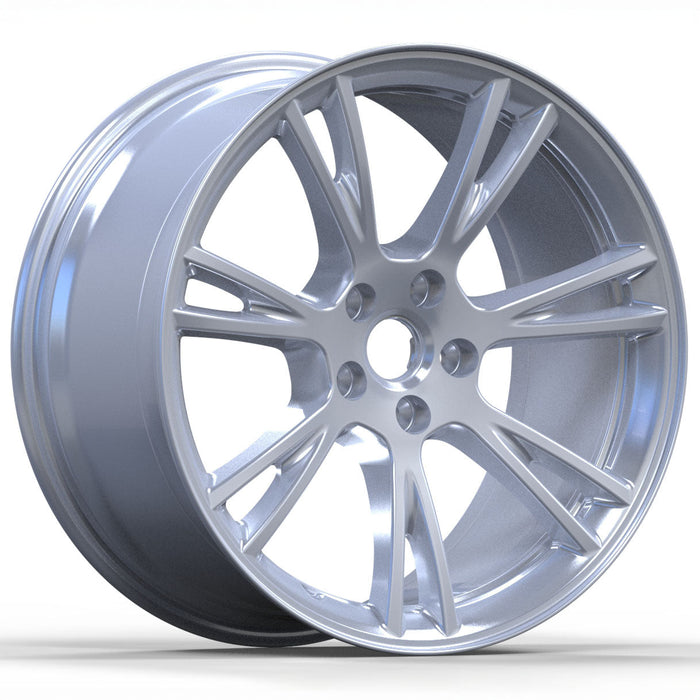 AW23 19" Flow Form Wheels for Tesla Model 3/Y Satin Silver (Set of 4)