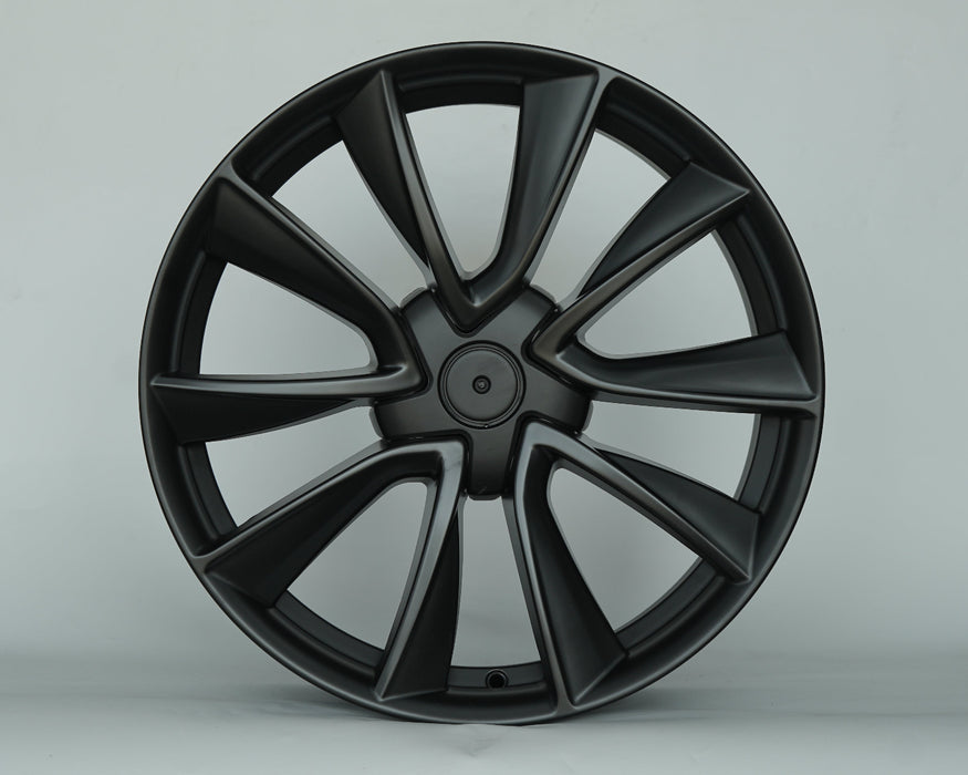 AW24 for Tesla Model 3/Y 18x8.5 Inch +35 Offset Flow Form Wheels Satin Black
