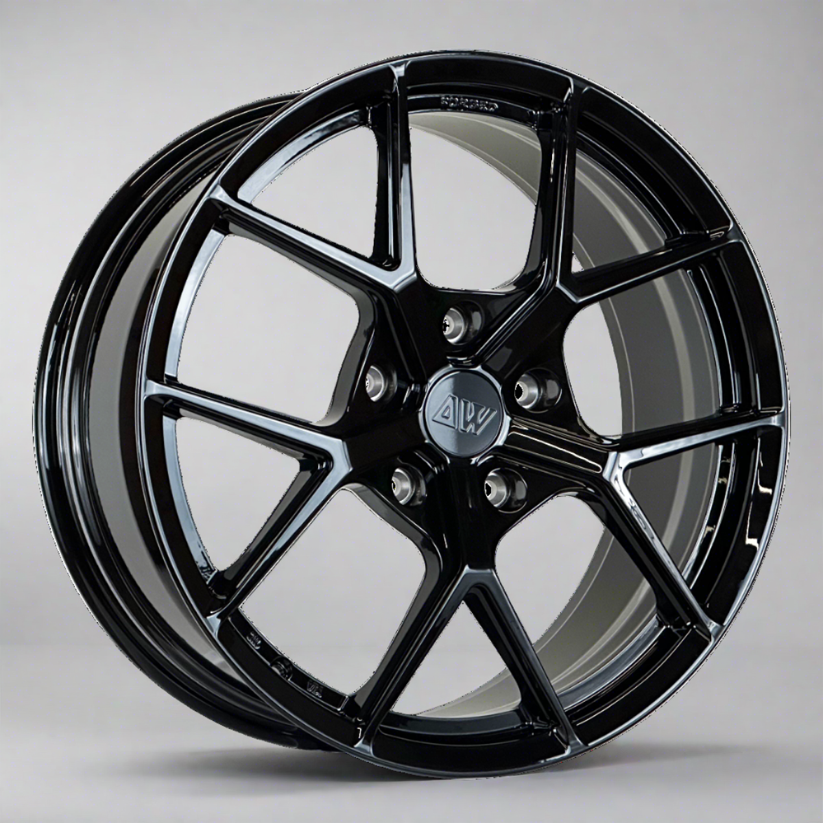 AW01 for Rivian R1T/R1S 20x8.5 Inch +45 Offset Forged Wheels Gloss Black