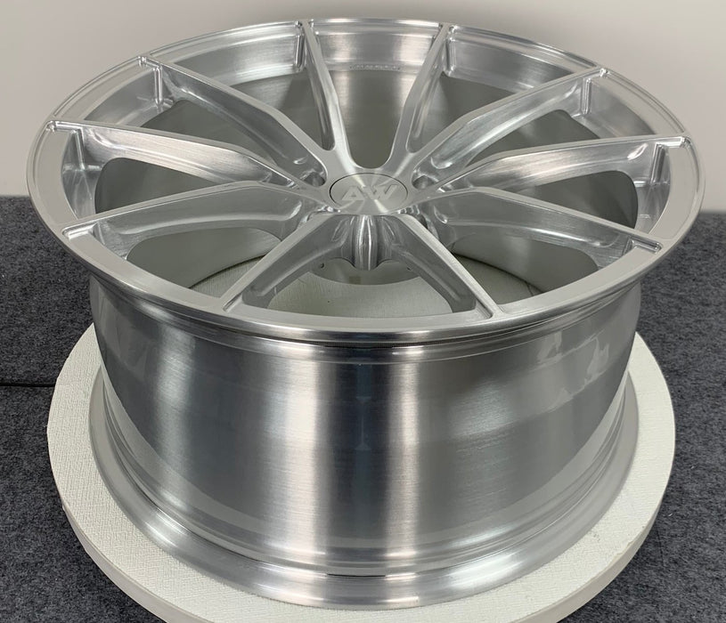 AWX for Corvette C8 19x9.0" +35 Brushed Silver