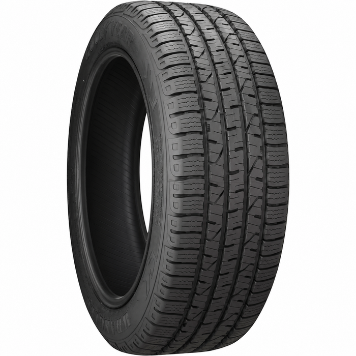 Goodyear Wrangler Steadfast HT tire without wheel — model illustration; exact size and ratings are listed separately