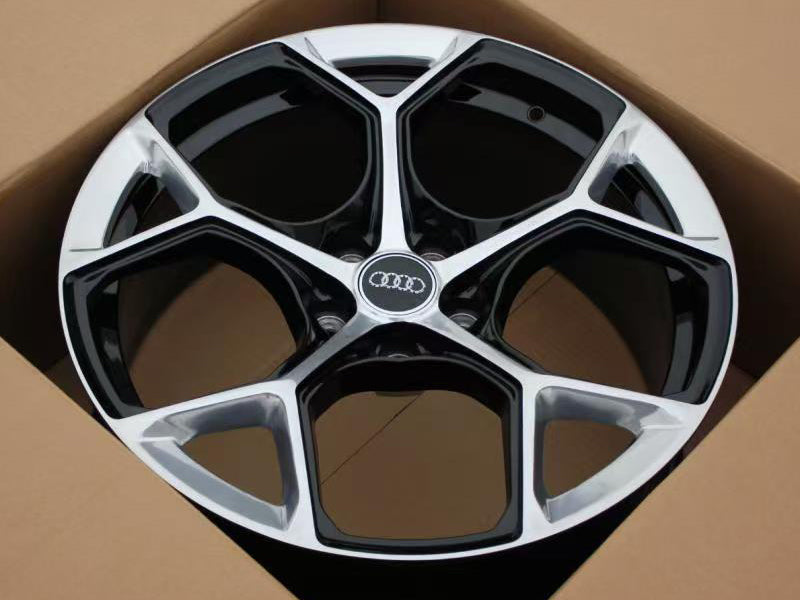 AW51 for Audi S6/S8 20x9.0 Inch +36 Offset Flow Form Wheels Gloss Black Polish Face