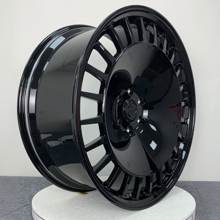 AWDX for Lincoln Navigator and Ford F-150 24x10 Inch +30 Offset Forged Wheels Gloss Black