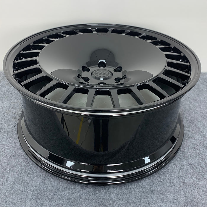 AWDX for Lincoln Navigator and Ford F-150 24x10 Inch +30 Offset Forged Wheels Gloss Black