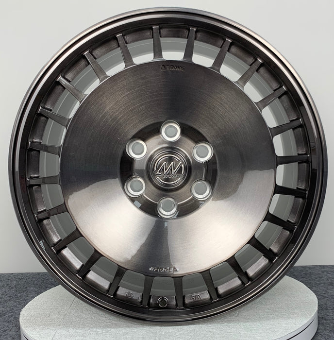 AWDX for Lincoln Navigator and Ford F-150 24x10 Inch +30 Offset Forged Wheels Gloss Brushed Grey