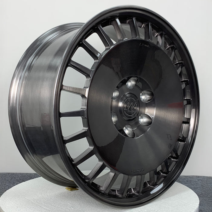 AWDX for Lincoln Navigator and Ford F-150 24x10 Inch +30 Offset Forged Wheels Gloss Brushed Grey