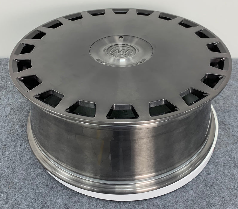 AWDF for Rivian R1T/R1S 20x8.5 Inch +48 Offset Forged Wheels Gloss Brushed Grey