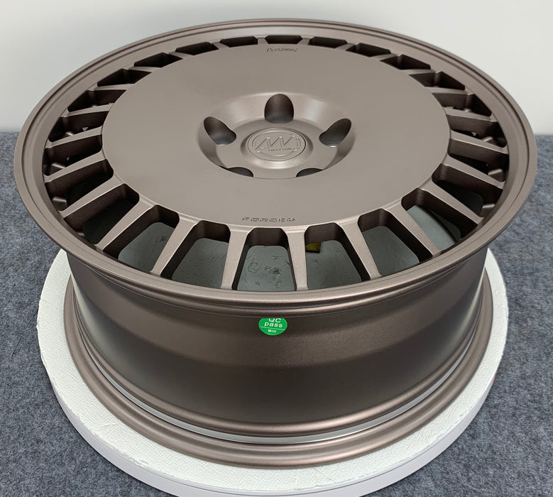 AWDX for Rivian R1T/R1S 20x8.5 Inch +45 Offset Forged Wheels Satin Bronze