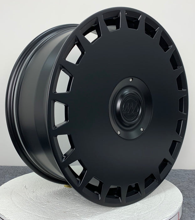 AWDF for Rivian R1T/R1S 20x8.5 Inch +48 Offset Forged Wheels Satin Black