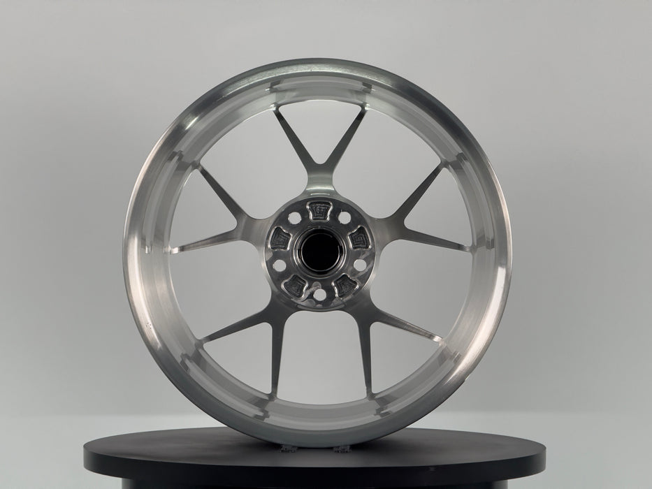 AWZZ 18"x8.5" Polished demo wheel for Tesla Model 3/Y — actual unit