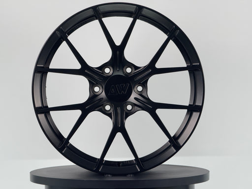 AWZZ Forged Wheel for Tesla Cybertruck — 20"x9.0" Satin Black | Outlet Demo 6/10
