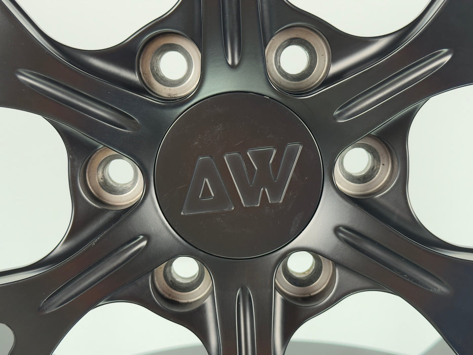 AWZZ 20"x9.0" Satin Black demo wheel for Tesla Cybertruck — actual unit