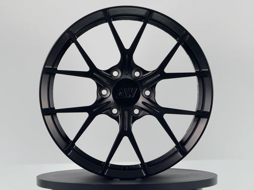 AWZZ Forged Wheel for Tesla Cybertruck — 20"x9.0" Satin Black | Outlet Demo 5.5/10