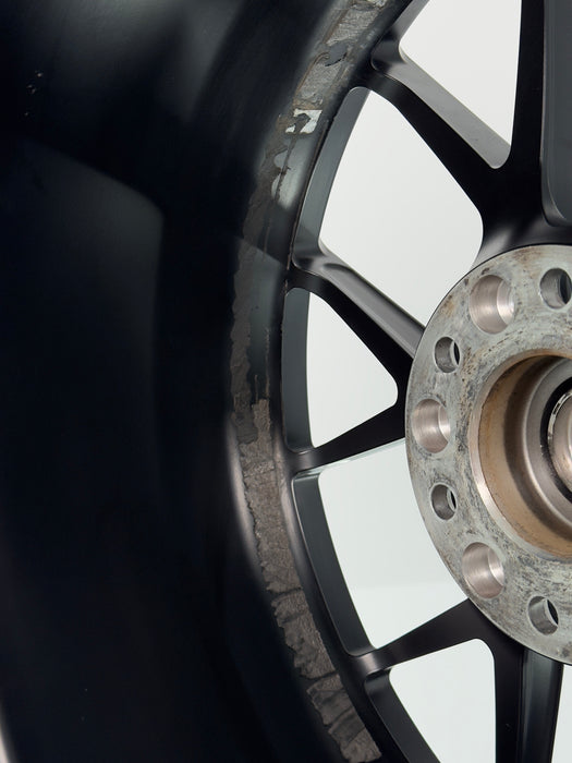 AWZZ 20"x9.0" Satin Black demo wheel for Tesla Cybertruck — actual unit