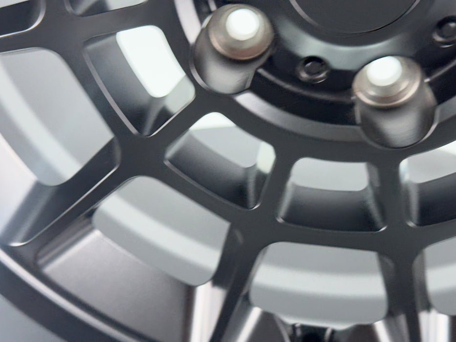AW08 20"x8.5" Satin Black demo wheel for Rivian R1T/R1S — actual unit