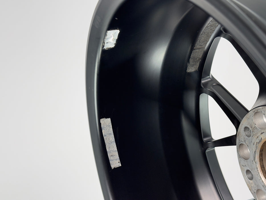 AWZZ 20"x9.0" Satin Black demo wheel for Tesla Cybertruck — actual unit