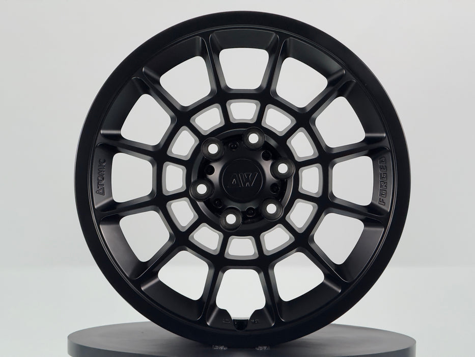 AW08 20"x9.0" Satin Black demo wheel for Tesla Cybertruck — actual unit