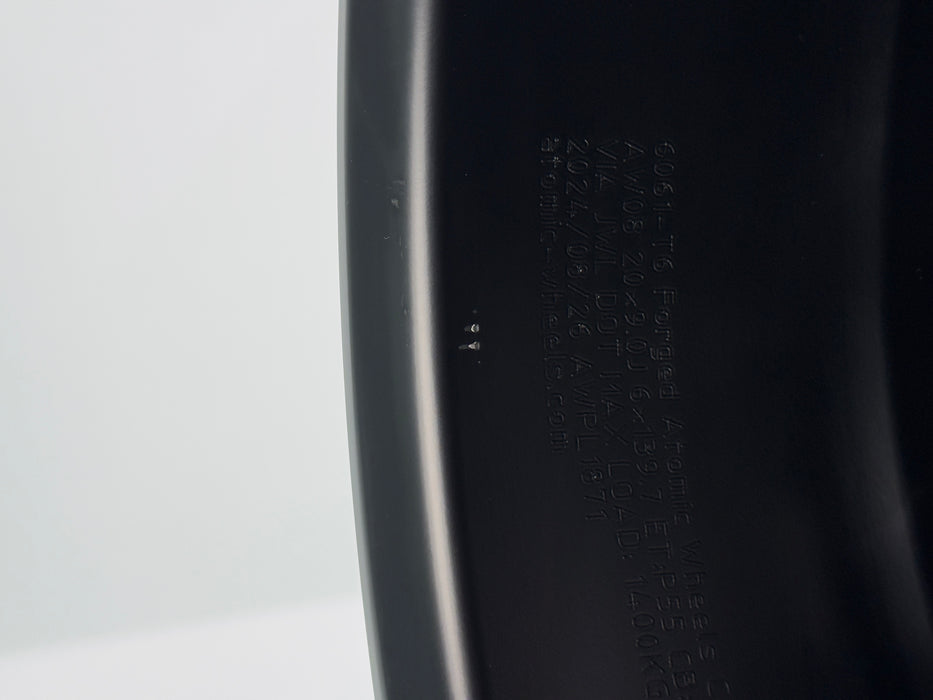 AW08 20"x9.0" Satin Black demo wheel for Tesla Cybertruck — actual unit