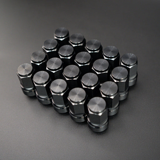 Titanium GR5 19mm Black Wheel Lug Nuts Set  (Pack of 20pcs)
