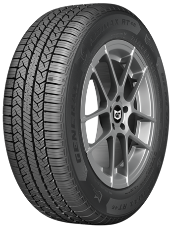 General Altimax RT45 — manufacturer model illustration. Tires only; wheels not included. Sidewall markings vary by size.