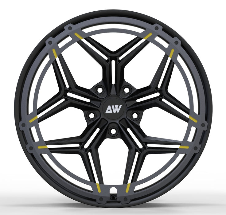 Custom draft Monoblock Forged Wheels AWR1